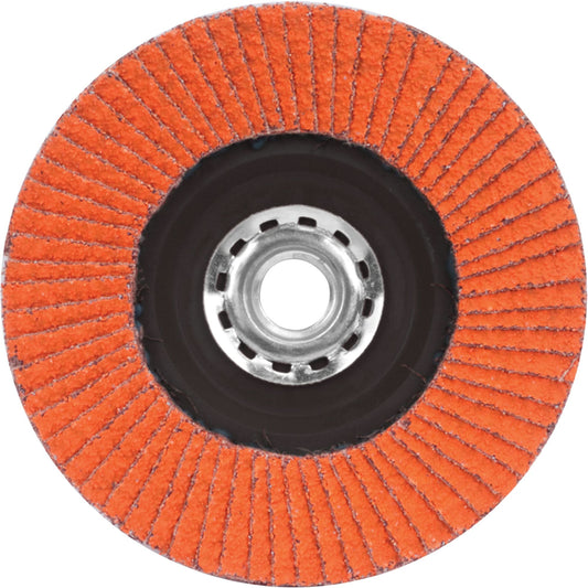 Flap Discs - Quick Trim SG Blaze R980P, 4-1/2" x 5/8"-11, Type 27, 80 Grit, Ceramic