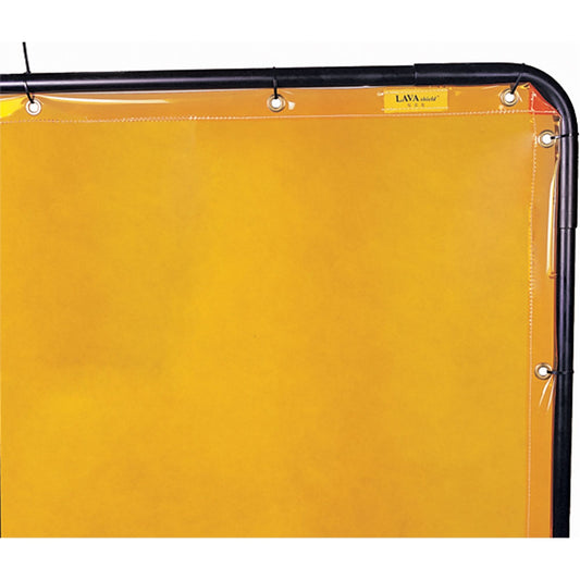 Écran et cadre de soudage, jaune, 1,8 m x 1,8 m