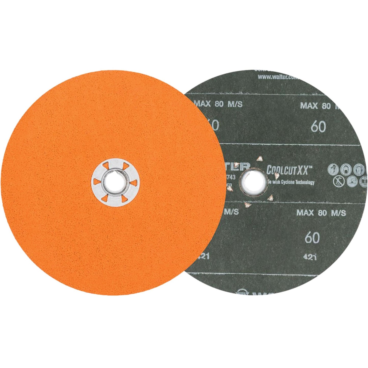Disque de ponçage Coolcut XX™, 7" de diamètre, grain 60, céramique