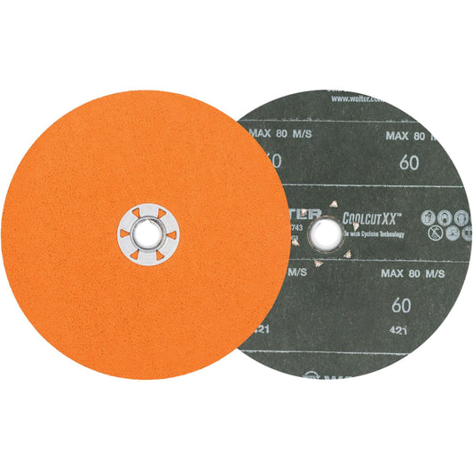 Coolcut XX™ Sanding Disc, 7" Dia., 60 Grit, Ceramic