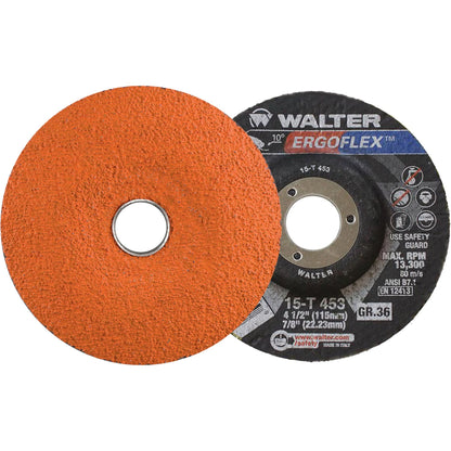 Ergoflex™ Grinding Wheel, 4-1/2" x 1/4", 7/8" Arbor, Aluminum Oxide, Type 29