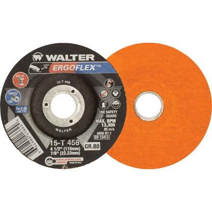 Ergoflex™ Grinding Wheel, 4-1/2" x 1/4", 7/8" Arbor, Aluminum Oxide, Type 29