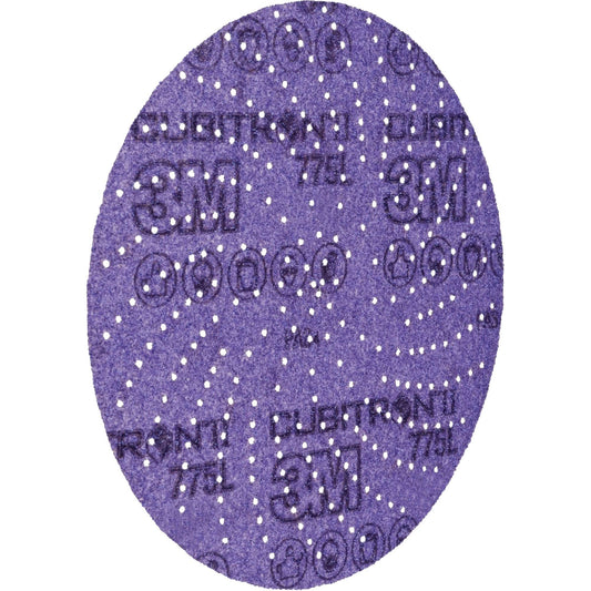 Cubitron™ II Hookit™ Film Disc 775L, 5" Dia., 320+ Grit, Ceramic, F-Weight