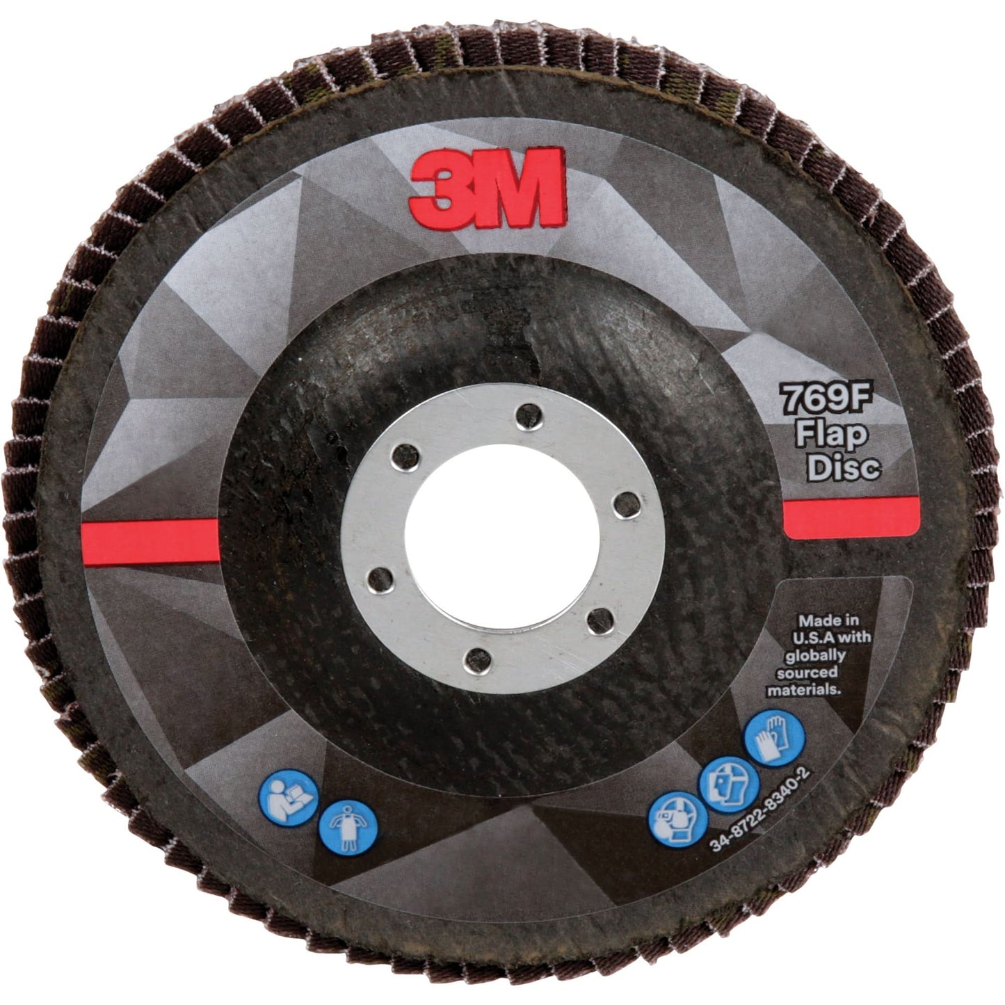 769F Quick Change Flap Disc, 5" x 7/8", Type 27, 60+ Grit, Ceramic