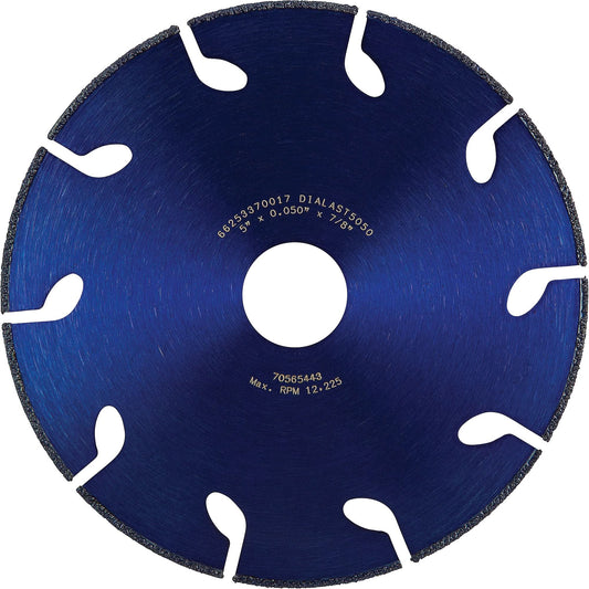 Dialast RightCut™  Cut-Off Wheel, 5" x 0.05", 7/8" Arbor, Type 01/41, Diamond, 12225 RPM