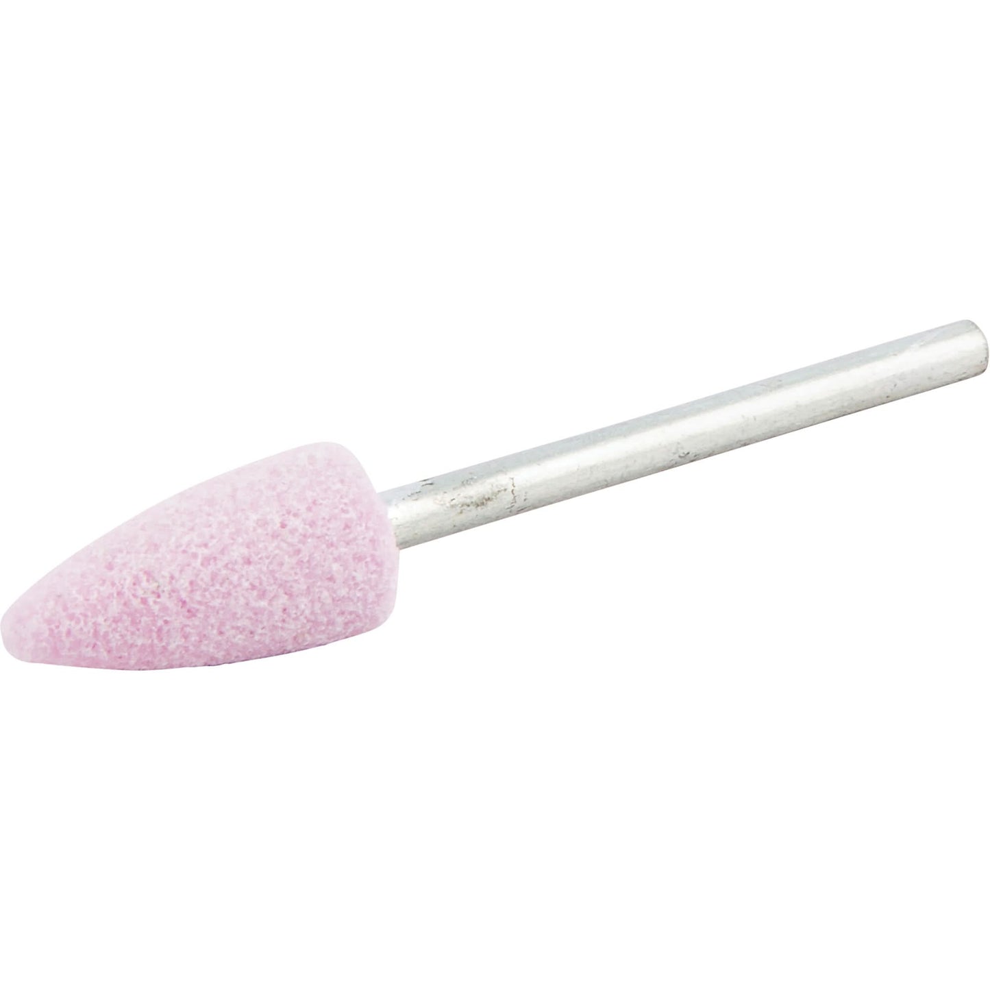 Vitrified Bond Mounted Point, B52, Aluminum Oxide, 3/8" Dia., 3/4" L, 80 Grit