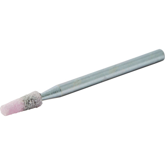 Vitrified Bond Mounted Point, B97, Aluminum Oxide, 1/8" Dia., 3/8" L, 80 Grit