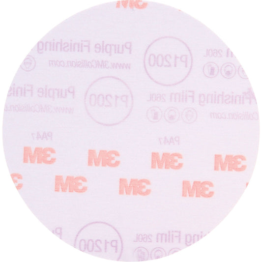 Disques abrasifs à film de finition Hookit™ 260L, 15,24 cm de diamètre, grain P1200, oxyde d'aluminium, 0,076 mm