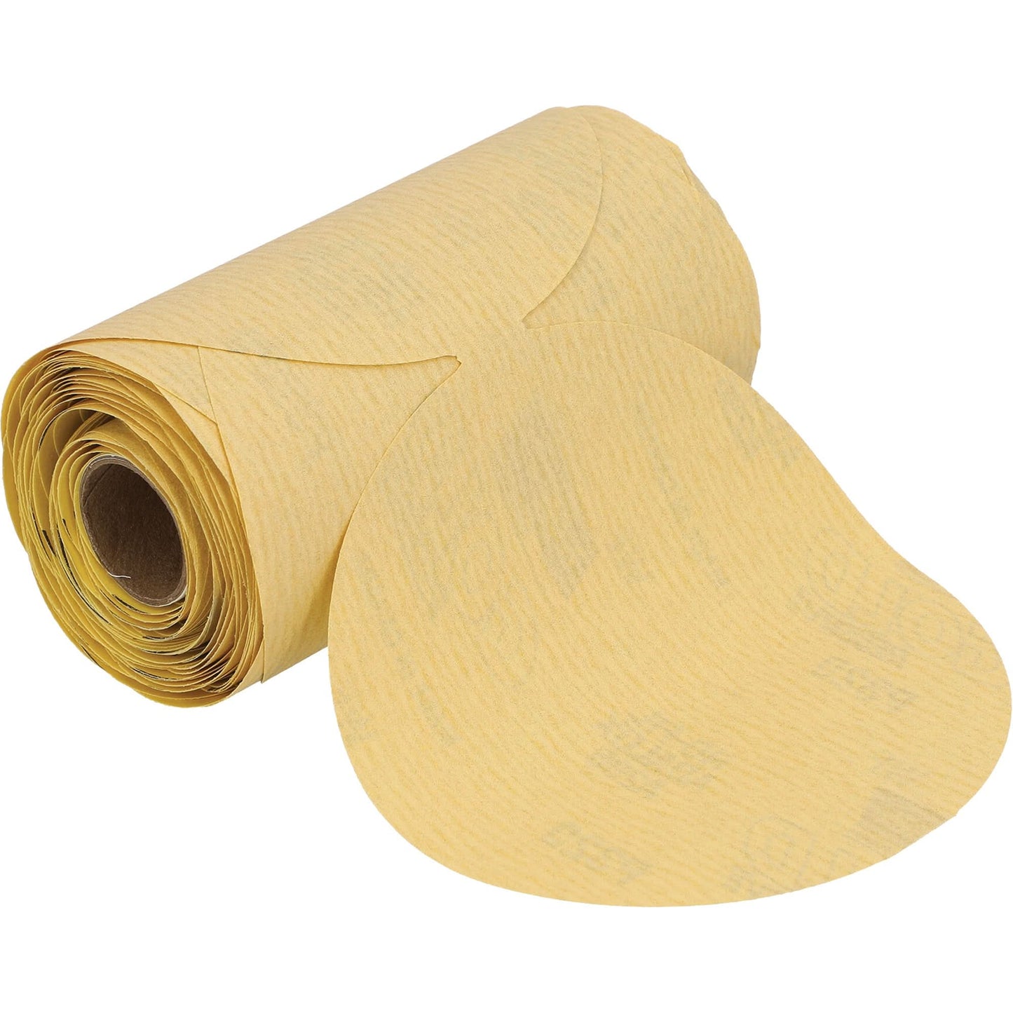 A296 Series Sanding Disc Roll with PSA Attachment, 5" Dia., 320 Grit, Aluminum Oxide