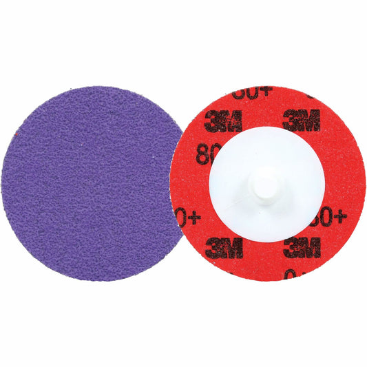 Cubitron™ 3 Roloc™ Durable Edge Disc 1184F, 2" Dia., 80+ Grit, Ceramic