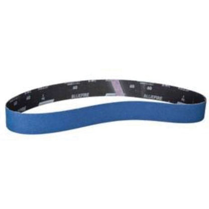 BlueFire® Narrow Benchstand Sanding Belt, 2" W x 48" L, Zirconia Alumina, 60 Grit