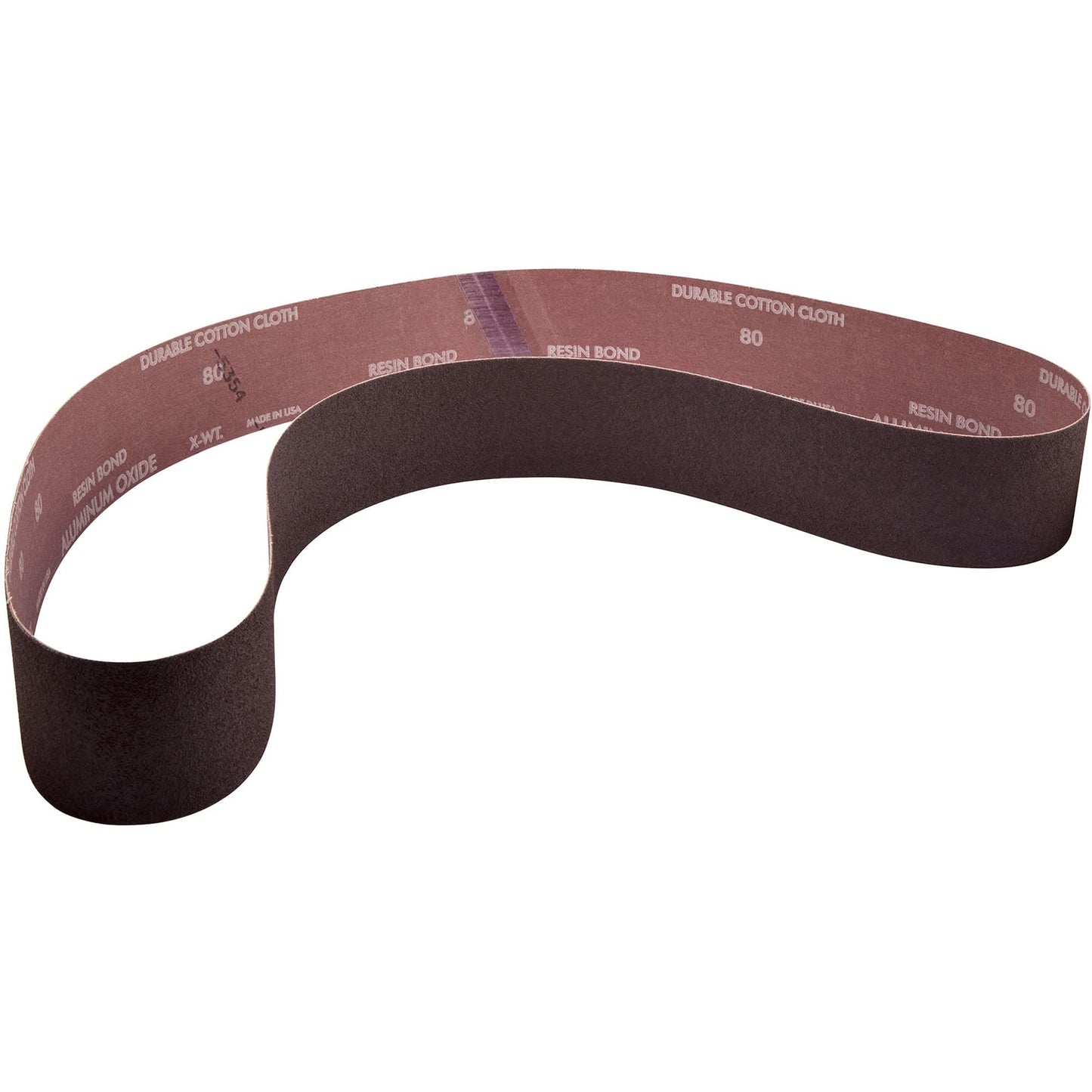 Metalite® Narrow Benchstand Sanding Belt, 2-1/2" W x 60" L, Aluminum Oxide, 36 Grit