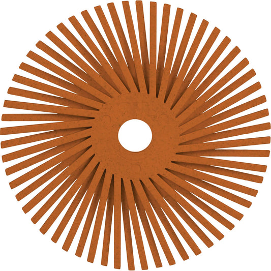 Scotch-Brite™ Type A Precision Radial Bristle Brush PN-RB, Ceramic, 80+ Grit, 3" Dia.