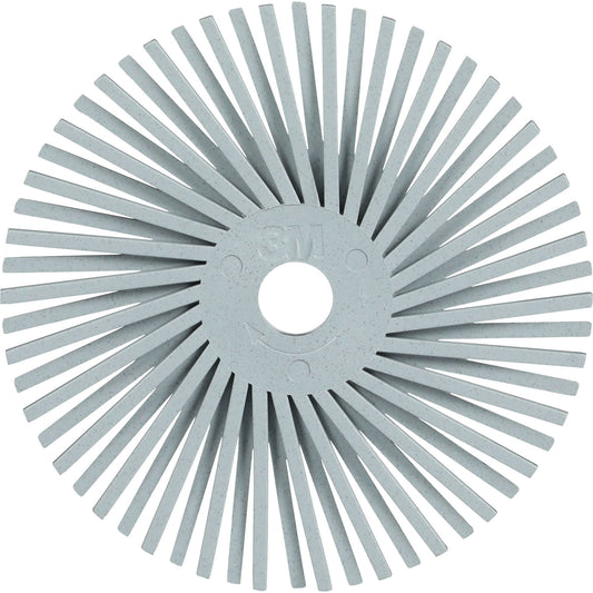 Scotch-Brite™ Type A Precision Radial Bristle Brush PN-RB, Ceramic, 120+ Grit, 3" Dia.