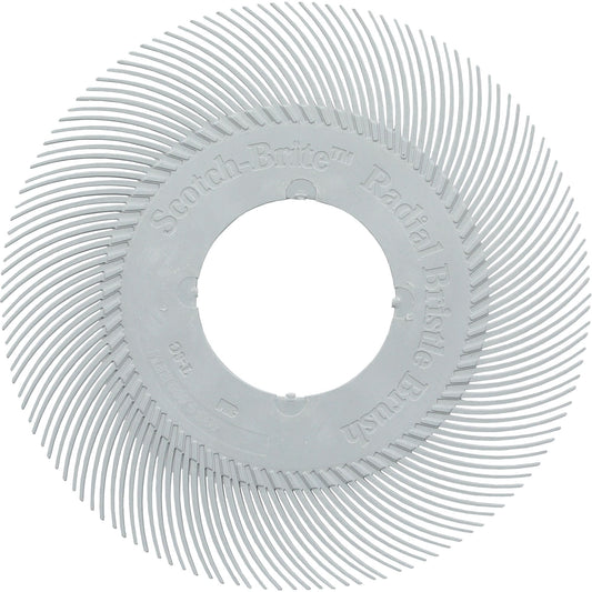 Scotch-Brite™ Type C Precision Radial Bristle Brush PN-RB without Adapter, Ceramic, 120+ Grit, 6" Dia.