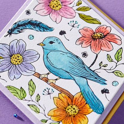 Plaque de presse Diamond Aviary de la collection BetterPress