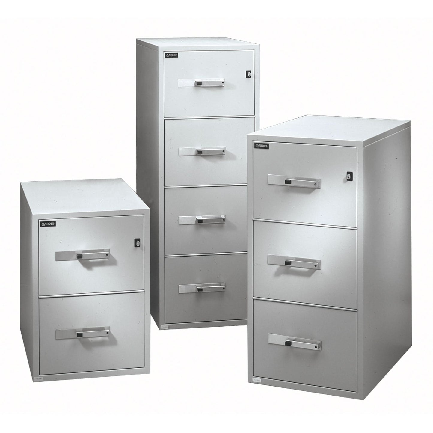 Fire Resistant Filing Cabinets, Steel, 2 Drawers, 19-3/4" W x 31" D x 28" H, Beige