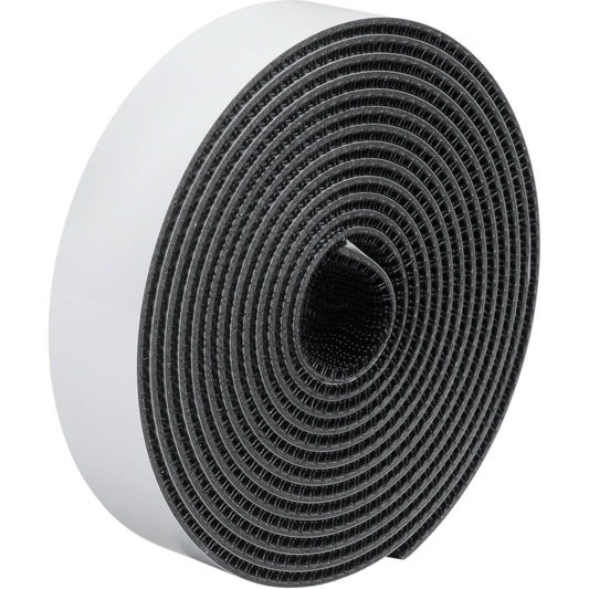 Attache repositionnable double verrouillage™, auto-assemblante, 50 vg x 1/2 po, adhésive, noire
