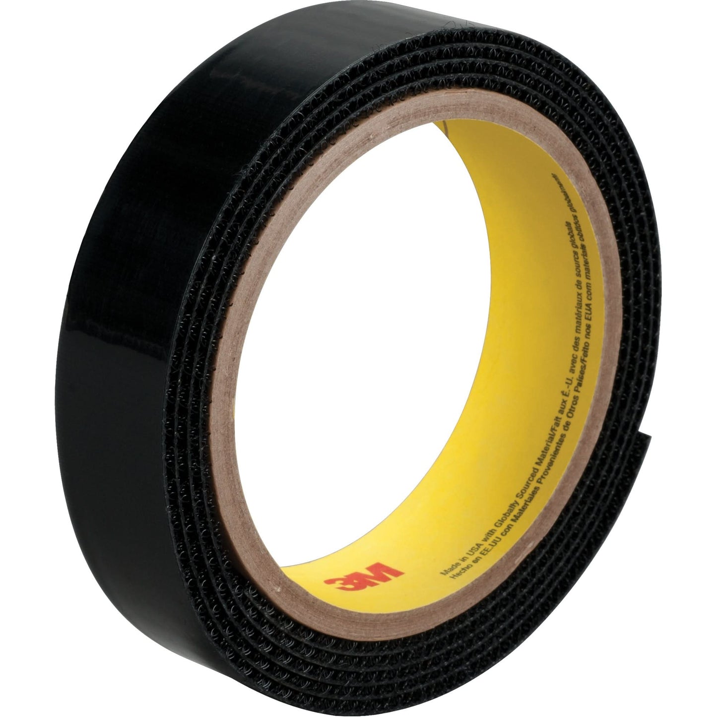 Fastener SJ3527N, Loop, 50 yds x 1", Adhesive, Black