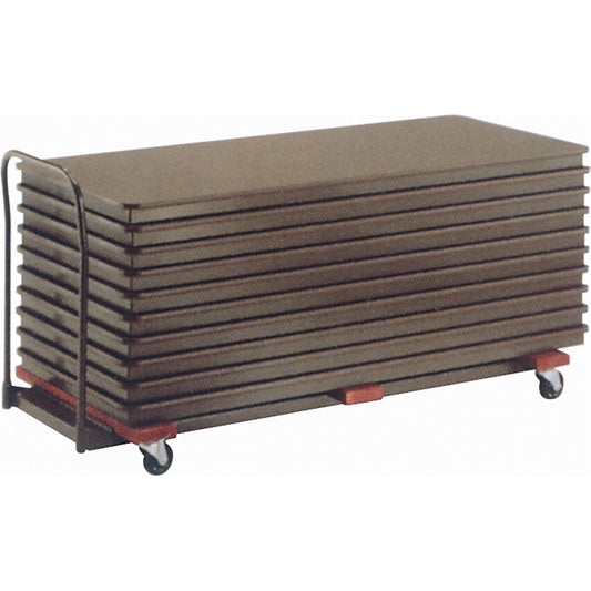 Chariots de table empilables à plat, 74 po L x 31,25 po P x 36,25 po H