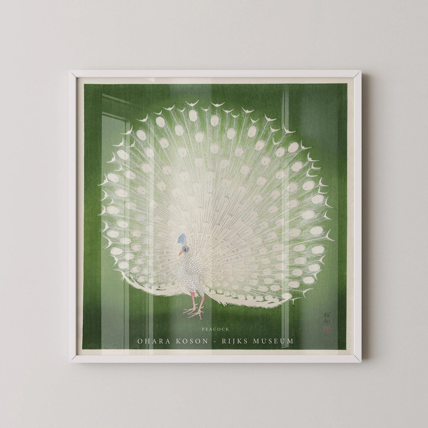 Ohara Koson Peacock Print: Vintage Japanese Giclee Art