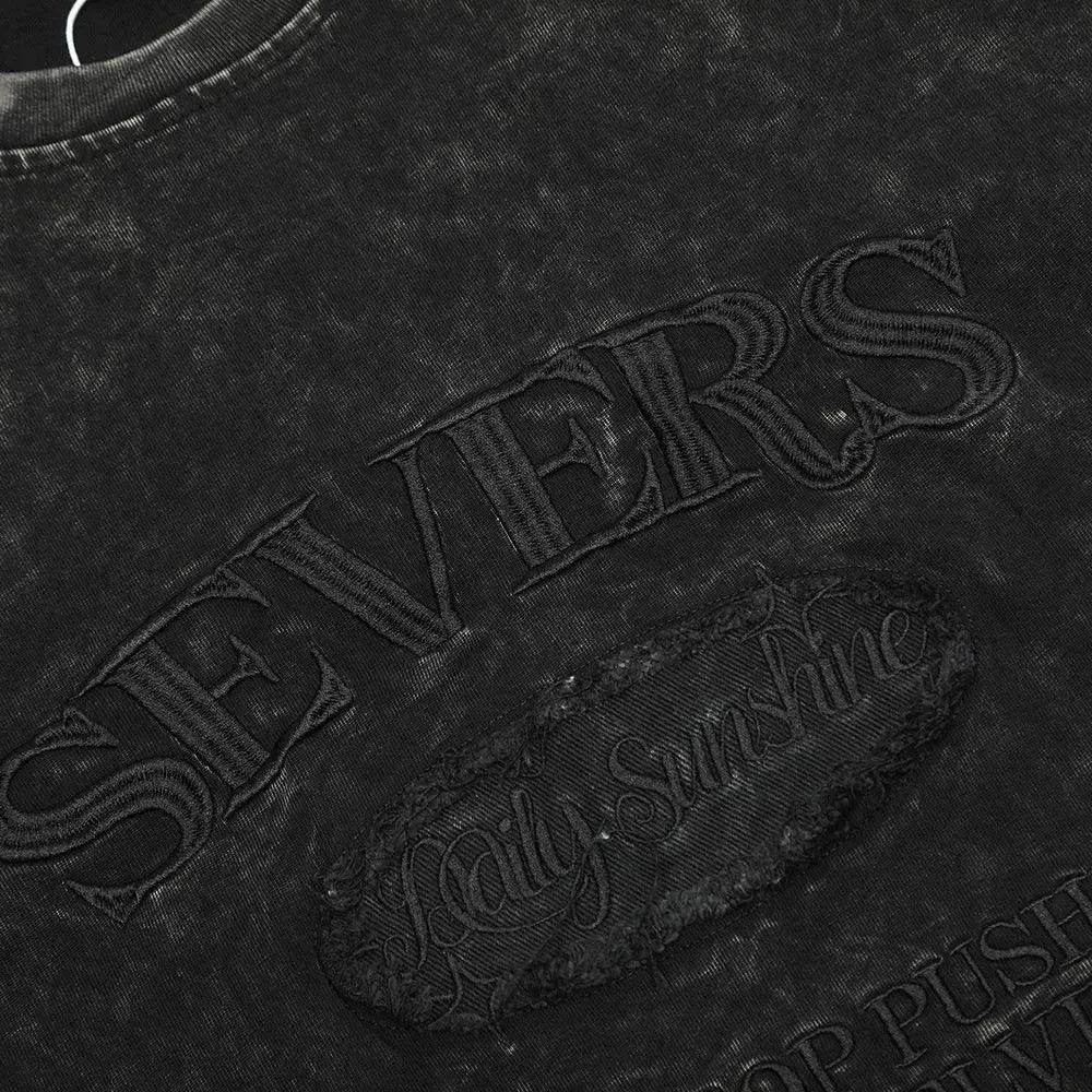 Old Washed Short Sleeve Men's Punk