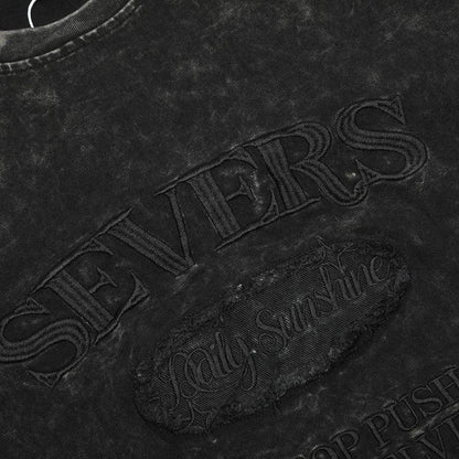 Old Washed Short Sleeve Men's Punk