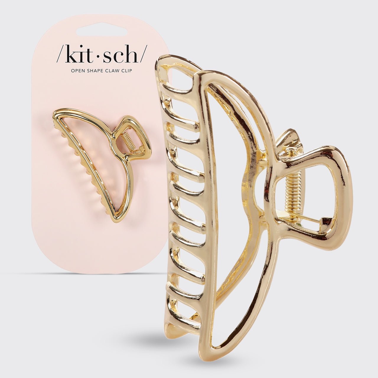 Open Shape Claw Clip – Gold