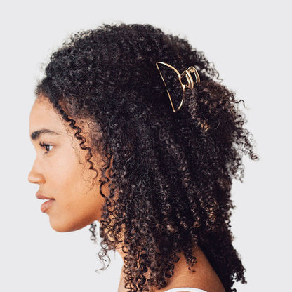 Open Shape Claw Clip – Gold