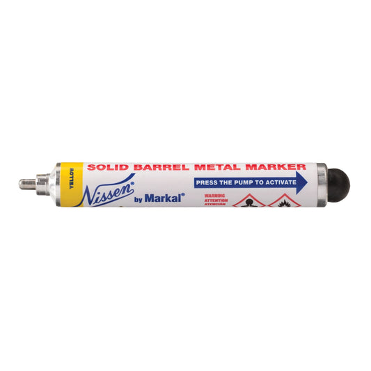 Marqueur métal corps plein Nissen®, liquide, jaune