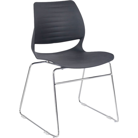 Stacking Chairs, Polypropylene, 32" High, 250 lbs. Capacity, Black