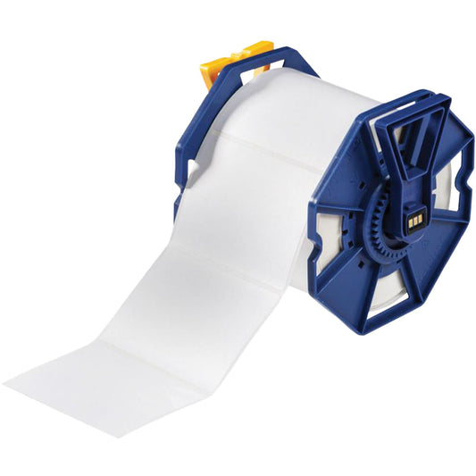 Étiquettes adhésives permanentes homologuées UL, polyester, 10,16 cm L x 7,62 cm H, blanches