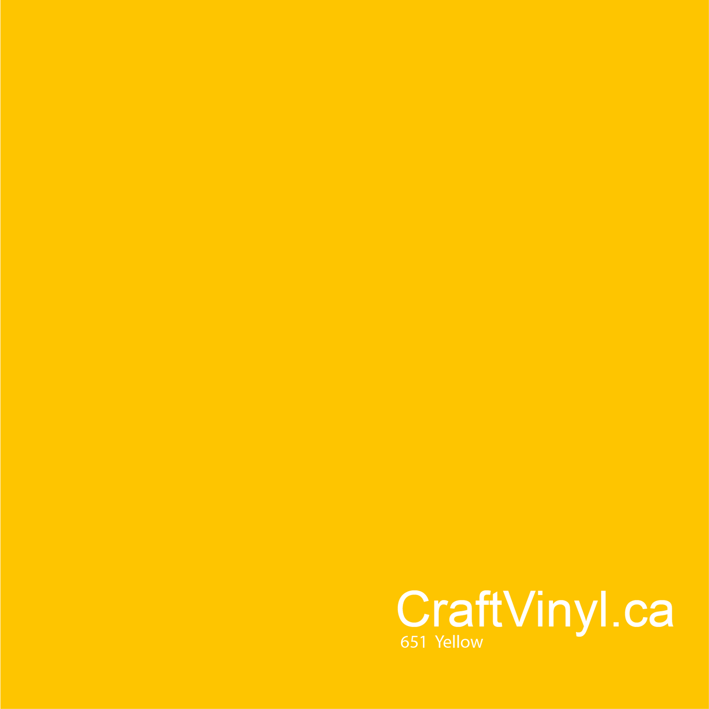 Oracal 651 Glossy Yellow #021