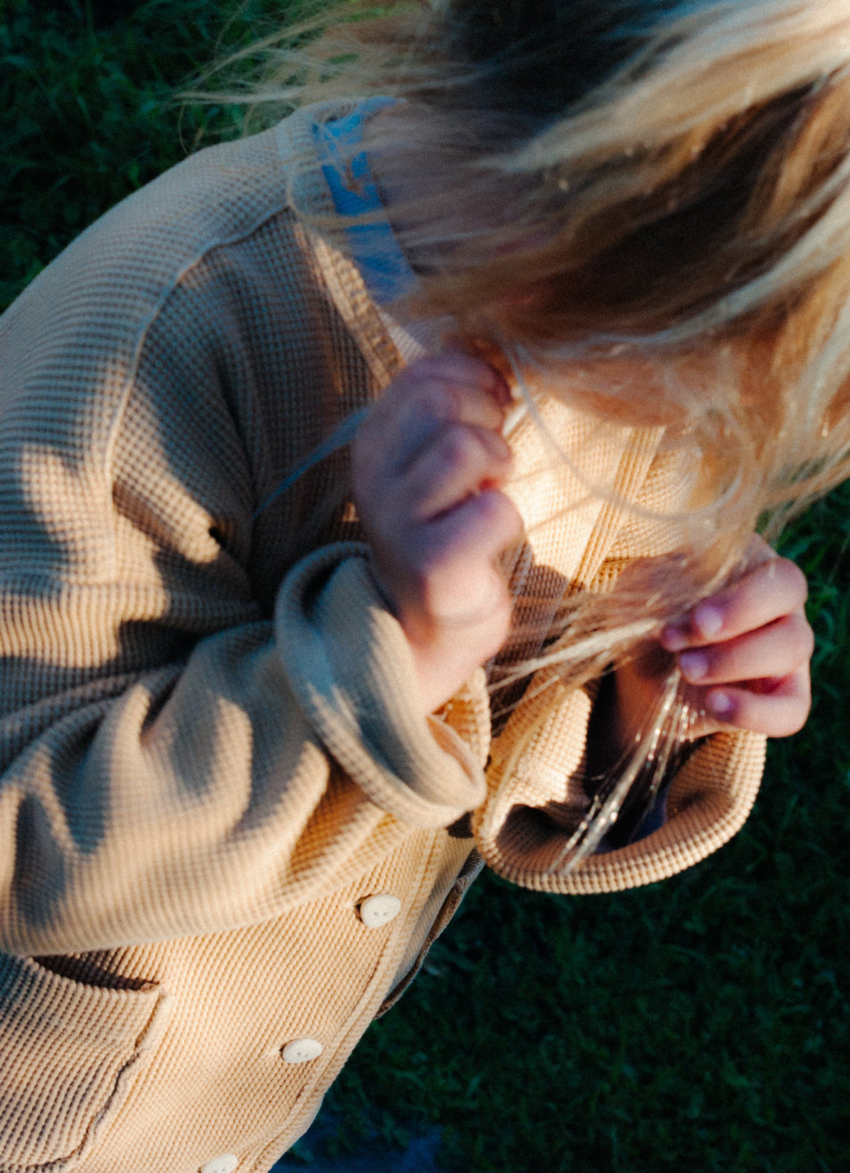 The Comfy Organic Cotton Cardigan - SANDSTONE