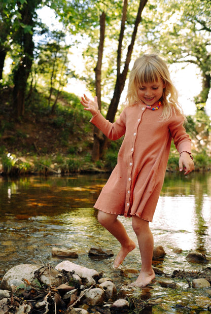 The Sky Organic Cotton Dress - DUSTY PINK
