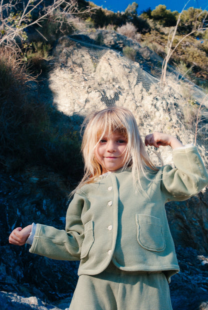 The Comfy Organic Cotton Cardigan - GREENSTONE