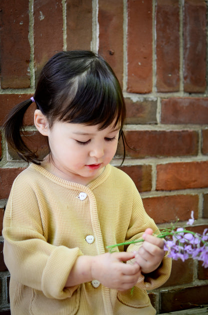 The Comfy Organic Cotton Cardigan - SANDSTONE
