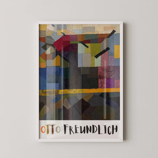 Otto Freundlich - A Tree  | Colorful Vintage Abstract Art (available handframed or unframed)