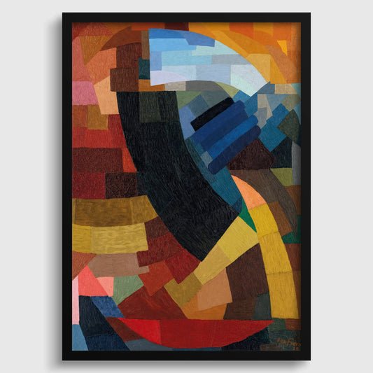 Otto Freundlich - Fragments - Abstract Art Print: Colorful Vintage Giclee