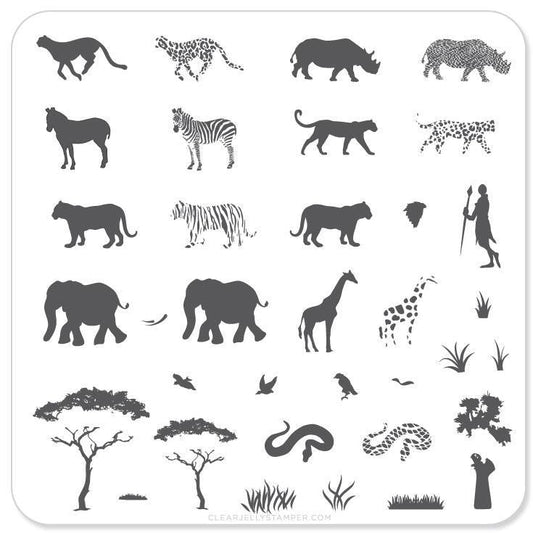 Tampon transparent en silicone - Out of Africa