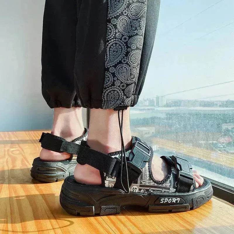 Outer Wear Sandals Men's Vietnamese Thick-soled Anti-slip Beach Shoes