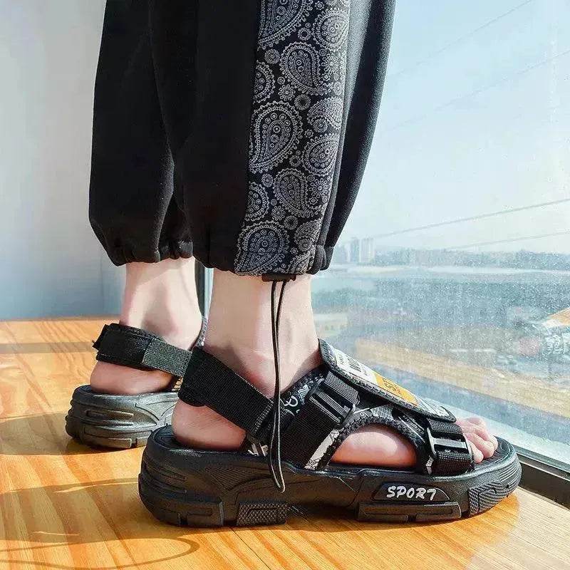 Outer Wear Sandals Men's Vietnamese Thick-soled Anti-slip Beach Shoes