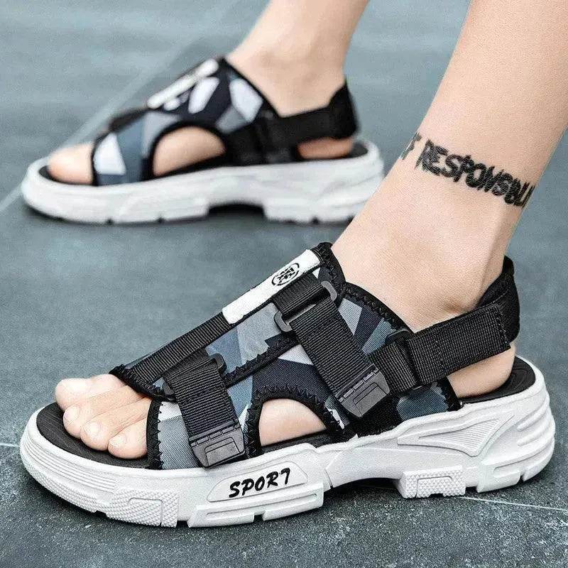 Outer Wear Sandals Men's Vietnamese Thick-soled Anti-slip Beach Shoes