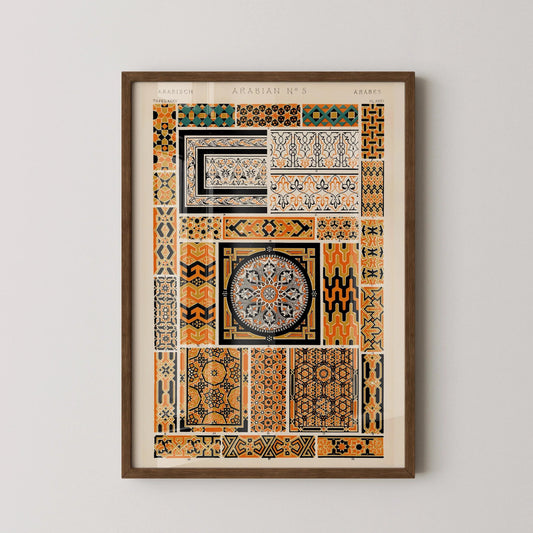Owen Jones - Arabesque | Vintage Victorian Orientalist Pattern Art (available handframed or unframed)