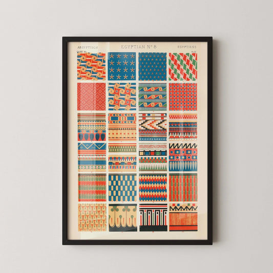 Owen Jones - Egyptian | Vintage Victorian Orientalist Pattern Art (available handframed or unframed)