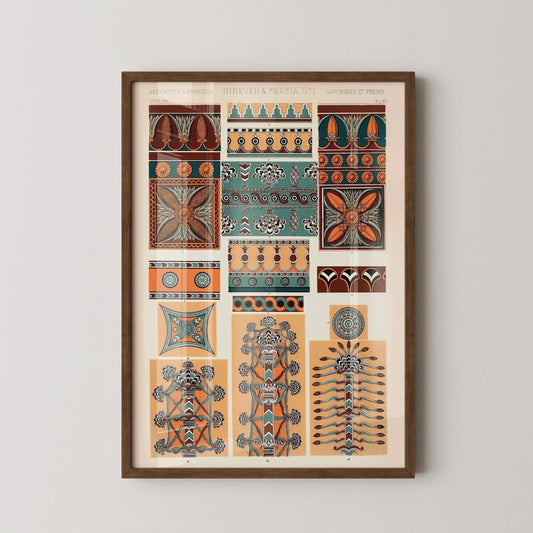Owen Jones - Persian | Vintage Victorian Orientalist Pattern Art (available handframed or unframed)
