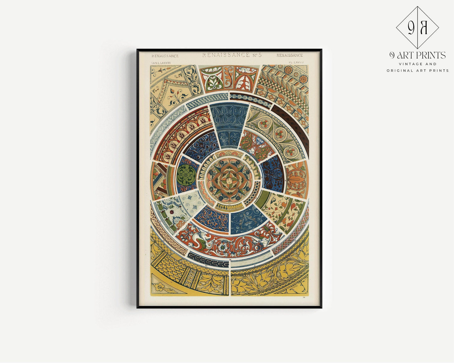 Owen Jones | TRIO DÉCLARATION | Art à motifs vintage Disponible encadré ou non encadré