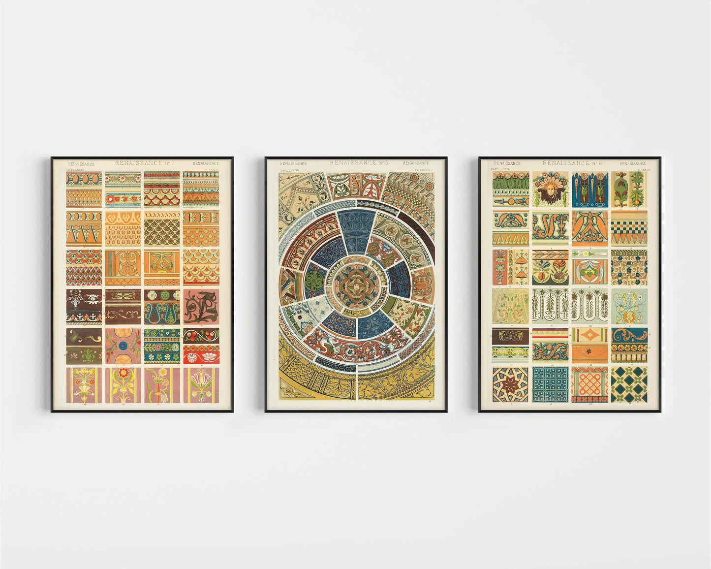 Owen Jones | TRIO DÉCLARATION | Art à motifs vintage Disponible encadré ou non encadré