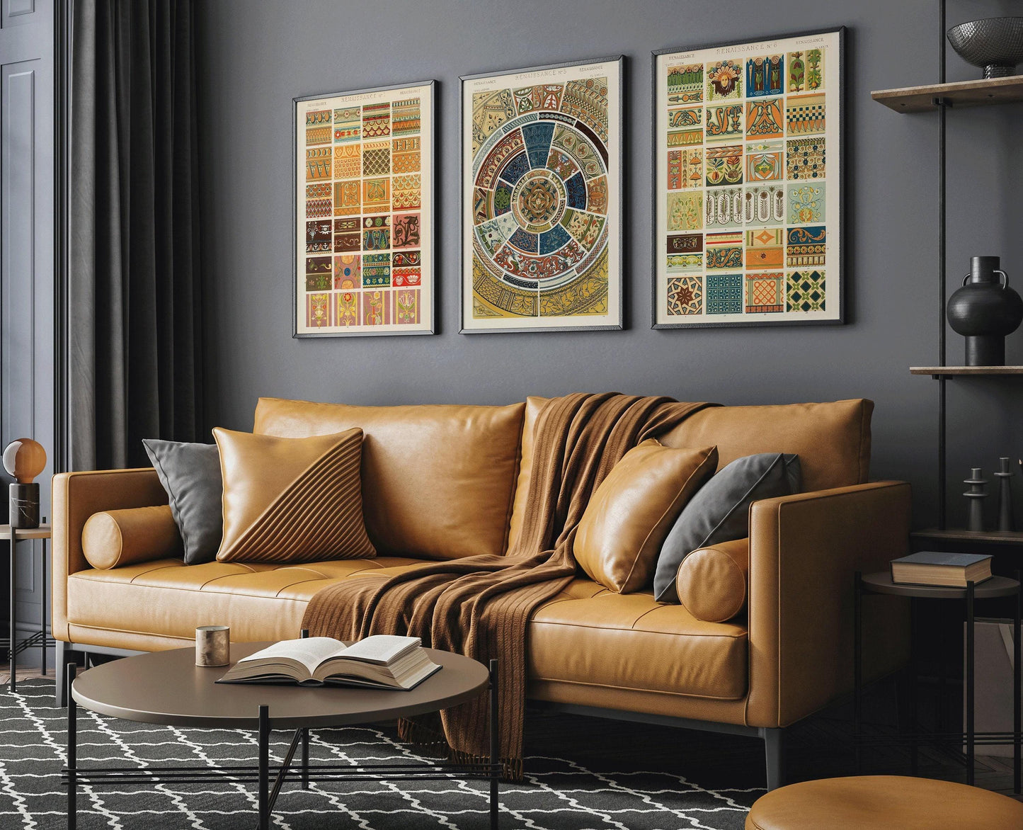 Owen Jones | TRIO DÉCLARATION | Art à motifs vintage Disponible encadré ou non encadré