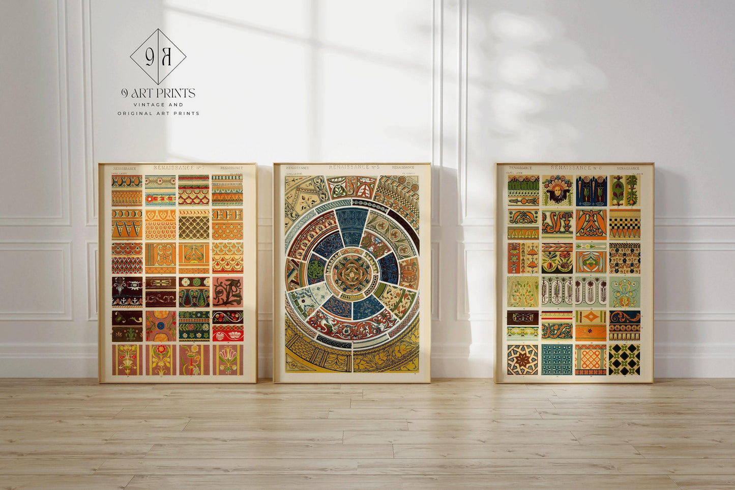 Owen Jones | TRIO DÉCLARATION | Art à motifs vintage Disponible encadré ou non encadré
